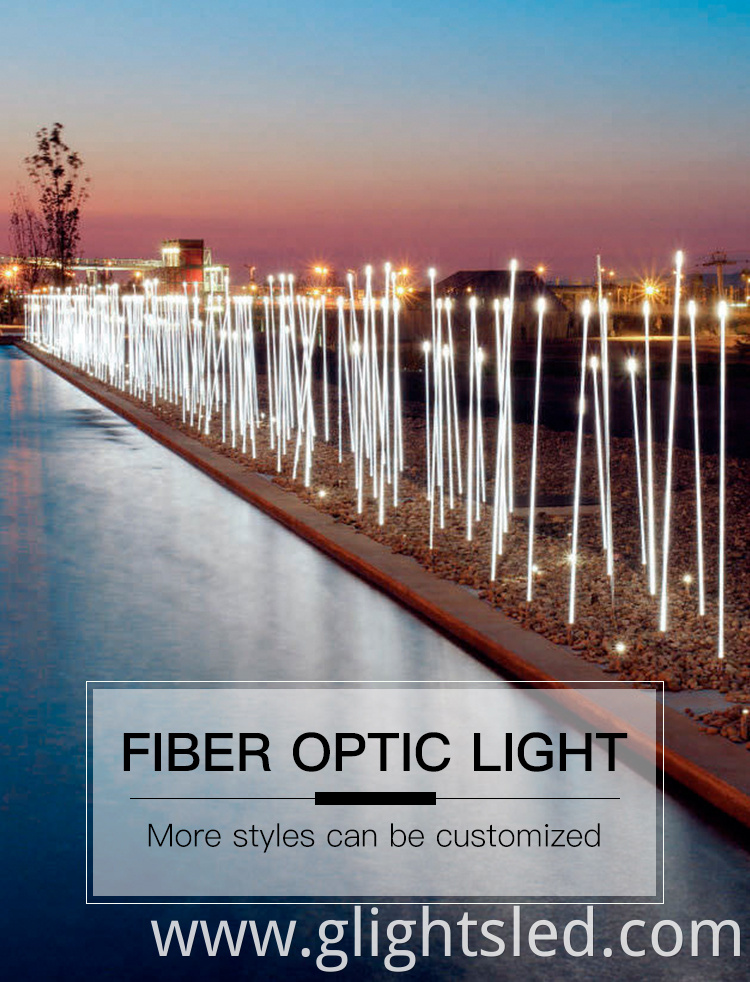 Landscape decorative lawn garden iP65 outdoor waterproof led fiber optic light